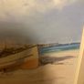 Orginal oil painting on canvas framed of boats Image 5