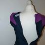 Diva Catwalk Navy blue purple cocktail dress Image 4