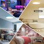 FREE EXPRESS SHIPPING LED Ceiling Light with RGB Backlight, 24W 3200LM 3000K-6500K Dimmable with Remote Control, RGB Chasing Timer & Memory, IP44 Ultrathin Round Ceiling Light for Bedroom/Living Room/Bathroom/Kitchen Image 2