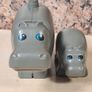 Vintage LEGO DUPLO Hippopotamus adult and baby big small Image 6
