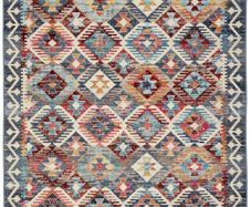 large kilim effect rug 240 x 330cm