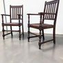 Antique Carver Chairs x 2 - Oak Image 4