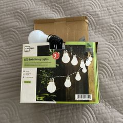 BNWT LED Bulb String Lights