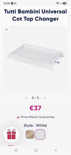 Tutti Bambini Universal Cot Top Changer