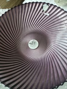 purple centrepiece bowl
