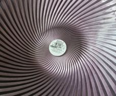 purple centrepiece bowl