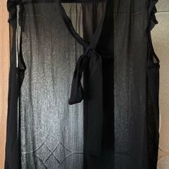 Sheer Sleeveless Blouse