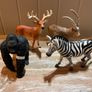 Schleich Wild Life  figurines Female Zebra, White-Tailed Buck, gorilla, Ibex brand new Image 4