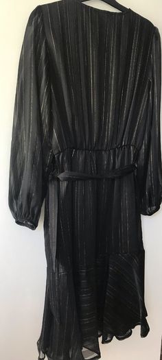 Black lurex dress size 10 New