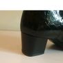 Soffice Sogno Black Patent Leather Croc Ankle Boots EU36 UK3 Made in Italy  CAN POST Image 4