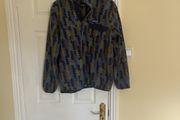 Delivery Included - Patagonia Men's Large Fleece Jumper Blue/Green/Brown pattern
