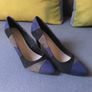 High heels shoes navy/black/brown (new) Image 2
