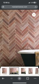 Hoxton gloss pink tiled