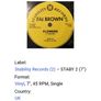 Fai Brown Flowers 7 " 1992 Stability records Image 3