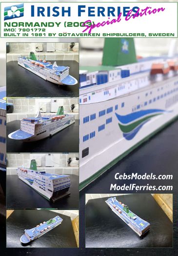 Card Model Ferry Kits (Over 300 to choose from)