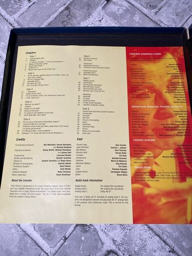 Pulp Fiction The Criterion Collection 4-Disc Laser Disc Set