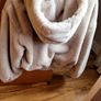 Bershka faux fur hooded jacket in cream Image 6