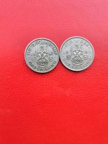 2 X British Shilling 1947/1951