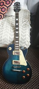 Epiphone Les Paul Standard Plus Top 2005 Trans Blue (repaired headstock)