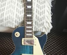 Epiphone Les Paul Standard Plus Top 2005 Trans Blue (repaired headstock)