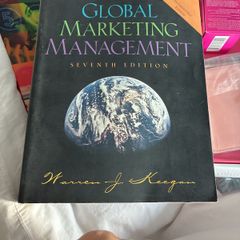 Warren J. Keegan Global Marketing Management: International Edition