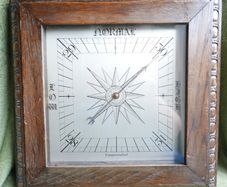 A 19th heavy Oak century John Trotter ltd Glasgow & Edinburgh compensated AOME no 122 Barometer [31x31cm]