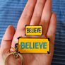 Ted Lasso Bundle - AFC Richmond Lightweight Jersey No. 6 Kent, Believe - Pin Badge & Keyring. Jersey Asian Size 4XL - Similar To 2XL/3XL- Width 63cm, Length 73cm. Image 2