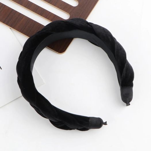 Brand New Women s Velvet Twist Braided Headband Vintage Wide Hair Band Fashion Hair Accessory for Women and Girl.