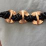Black and gold statement belt 75cm Image 3