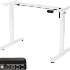 Height Adjustable Electric Standing Desk Frame,Two-Stage,Lifts 73-118cm, Memory Smart Panel & Hooks