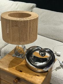 Lamps and glass vase