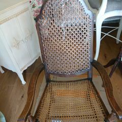 Oak rattan chair