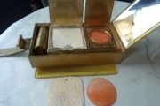 Vintage Art Deco Park Lane (L.S. Mayer) Gold-Tone Vanity Purse/Cigarette Case. Mesh Wristlet.
