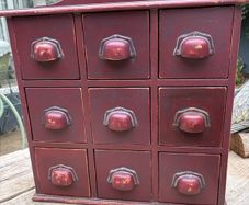 Vintage French  Chest Apothecary  Drawers