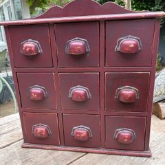 Vintage French  Chest Apothecary  Drawers