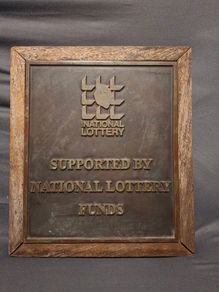 Original Vintage 1980's Irish National Lottery Plaque