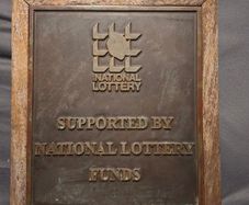 Original Vintage 1980's Irish National Lottery Plaque