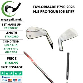 Taylormade P790 2025 #4 Iron 20 Degree / N.S Pro Tour 105 Stiff