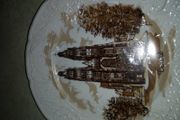 Holly bon china dish  could be use as wall hanging