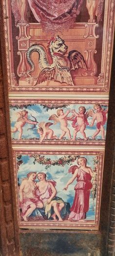 Cast iron fireplace surround
