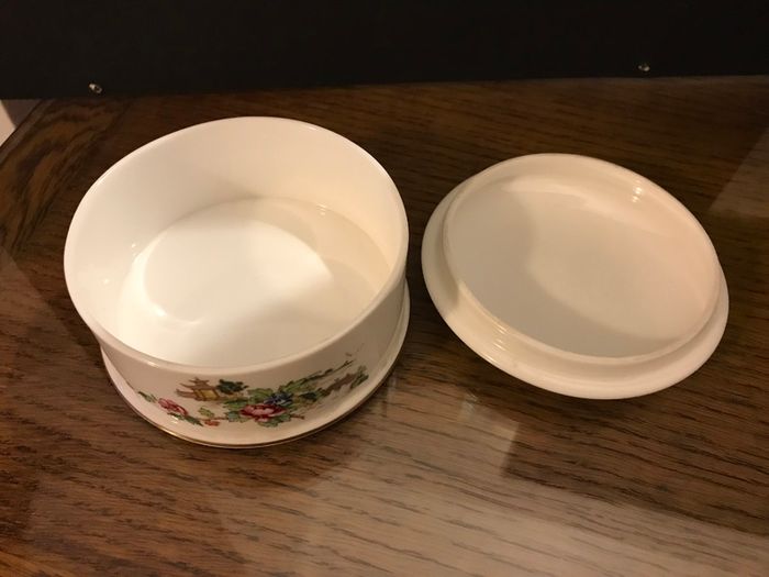 Vintage Crown Fine Bone China Trinket Box