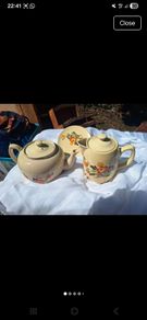 Vintage Carrigware Teapot,Coffee Pot and Resting Plate