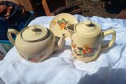 Vintage Carrigware Teapot,Coffee Pot and Resting Plate