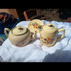 Vintage Carrigware Teapot,Coffee Pot and Resting Plate
