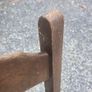 Set of 5 Solid Vintage Wooden Ladder Back Dining Chairs Image 4