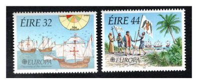 1992 Ireland Europa 500th Anniversary of Discover of Americas Commemorative Stamps Mint Never Hinged (MNH)