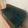 Ottawa green velvet bench and 2 matching chairs Image 4