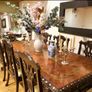 Antique Dinning Table & 8 Chairs Image 2