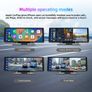 Car Mirror Video Recording Carplay & Android Auto Wireless Connection GPS Navigation Dashboard DVR AI Voice Image 4