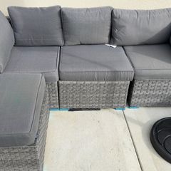 garden furniture rattan set